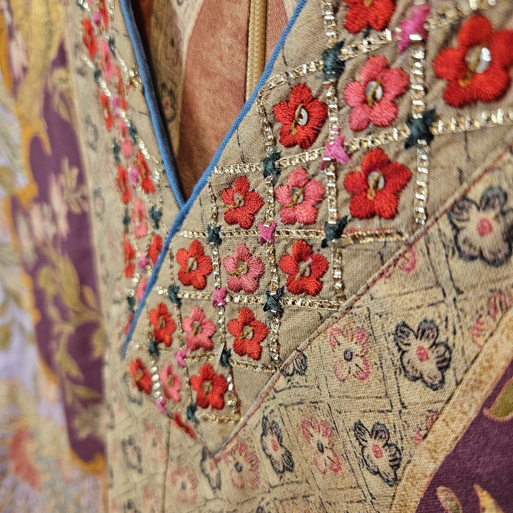 Soft Surroundings Parasol Siva Magenta Maxi Dress Multicolor Women Size Medium - Picture 2 of 6